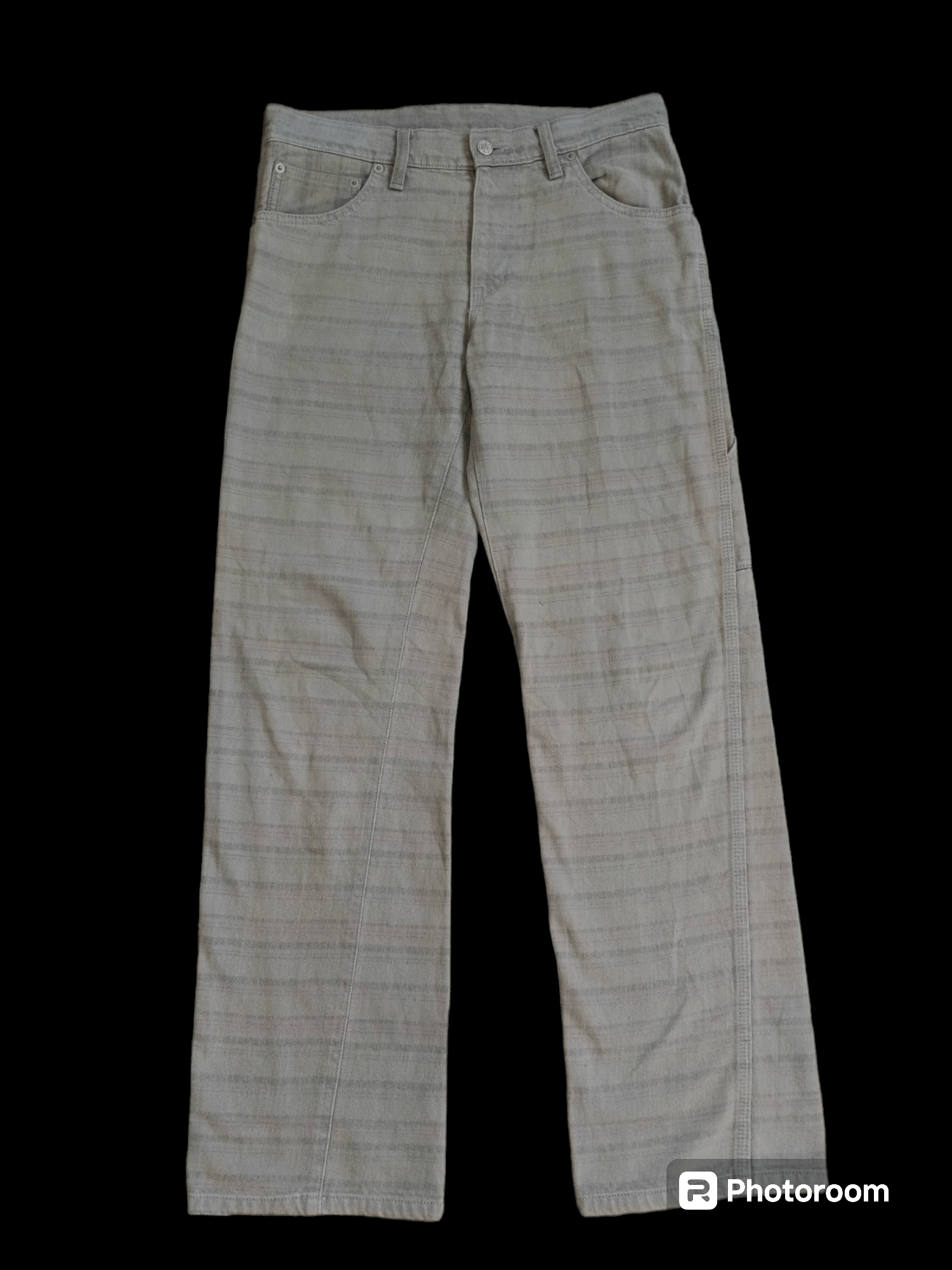 Japanese Brand SiCK 90s OZONE ROCKS STRIPE CARPENTER DENIM PANTS Size US 30 / EU 46 - 1 Thumbnail