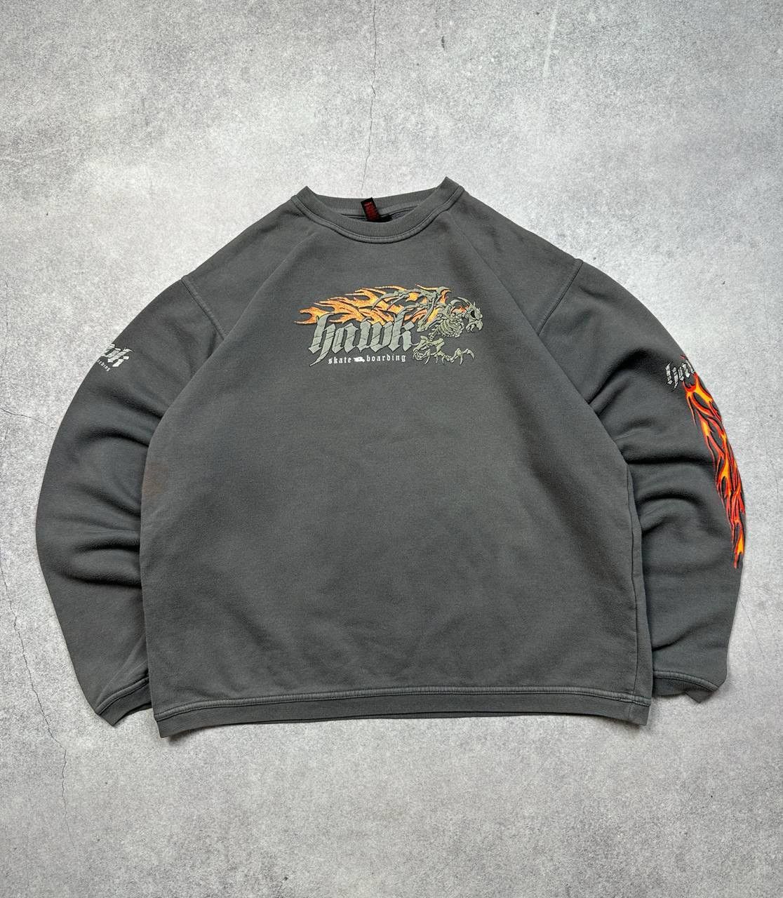 Hawk Vintage Hawk Sweatshirt, Size XXL – Retro 90s Streetwear Size US XXL / EU 58 / 5 - 1 Thumbnail