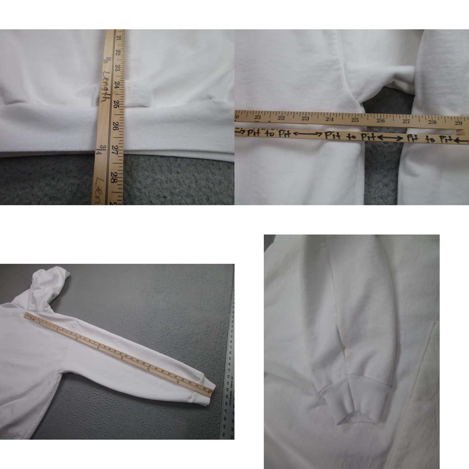 Los Angeles Apparel Los Angeles Apparel Hoodie Mens XL White Heavy Oversized USA 14oz Baggy SPOTS Size US XL / EU 56 / 4 - 8 Thumbnail