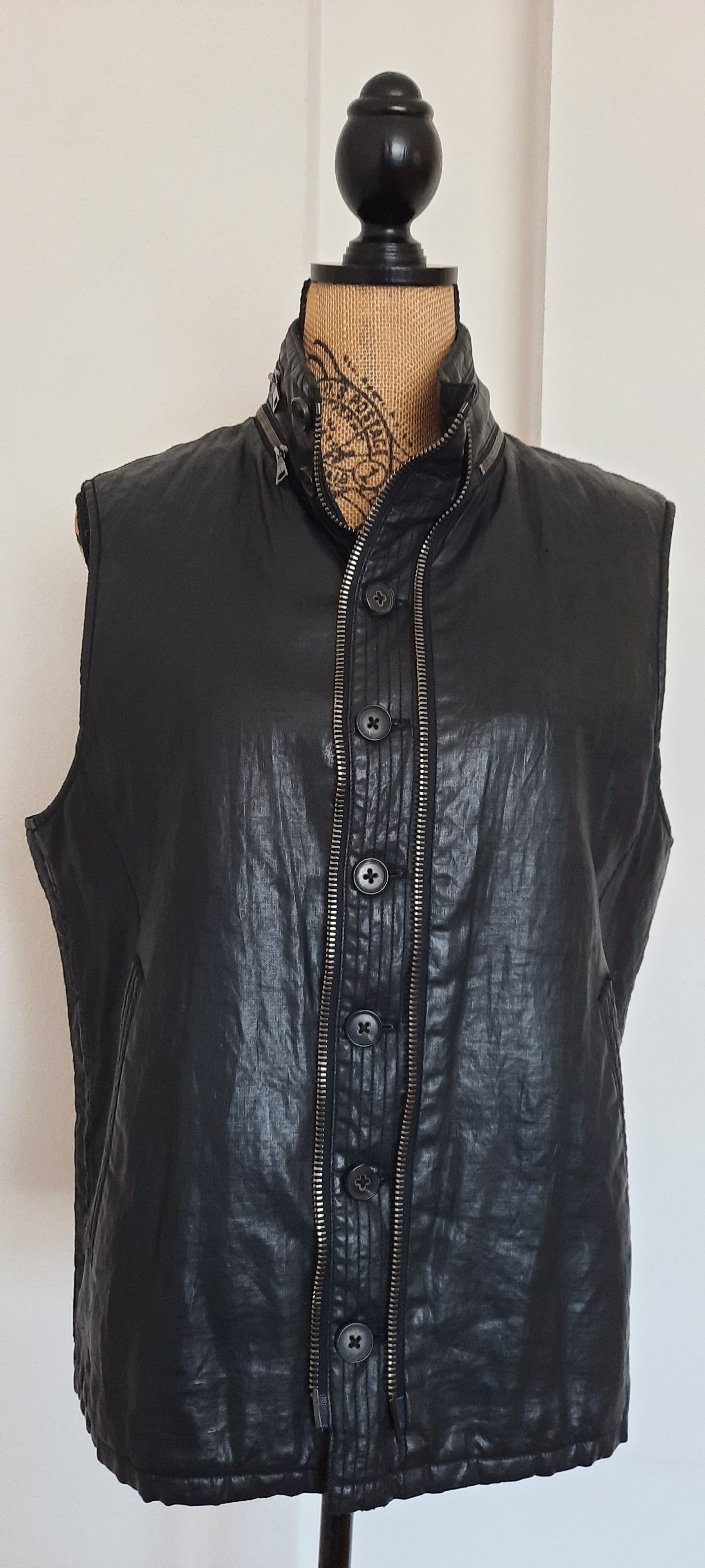 John Varvatos JOHN VARVATOS Beschichtete Leinenjacke Size US M / EU 48-50 / 2 - 2 Thumbnail