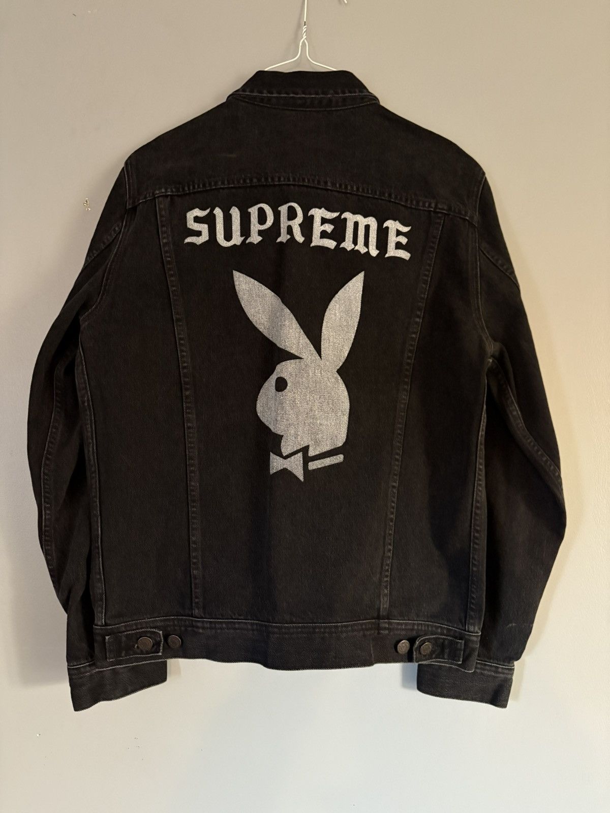 Supreme Supreme Playboy Denim Trucker Jacket SS14 Black Size US M / EU 48-50 / 2 - 1 Thumbnail