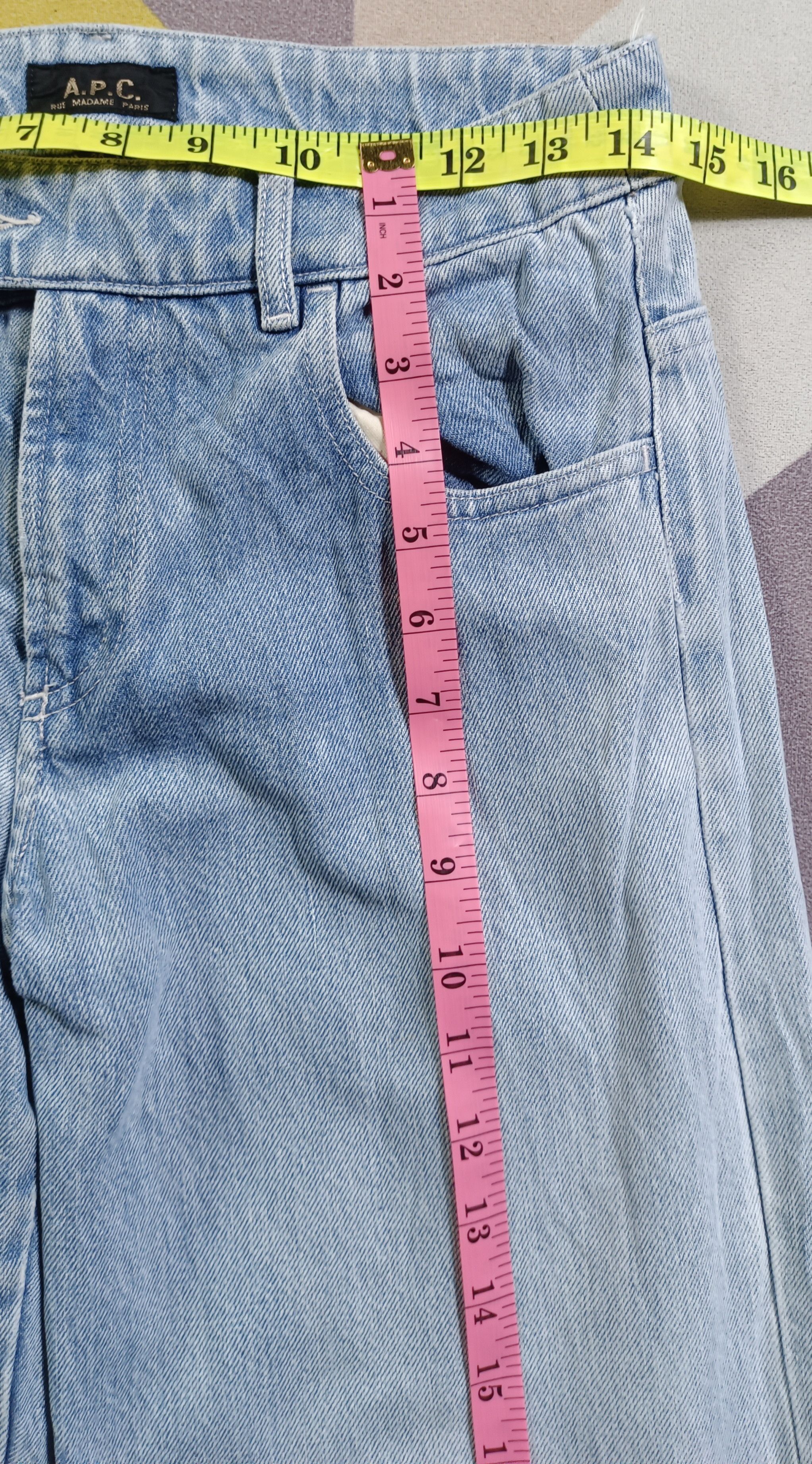 If Six Was Nine Vintage🔥A.P.C Jeans Baggie Denim Size US 29 - 17 Thumbnail