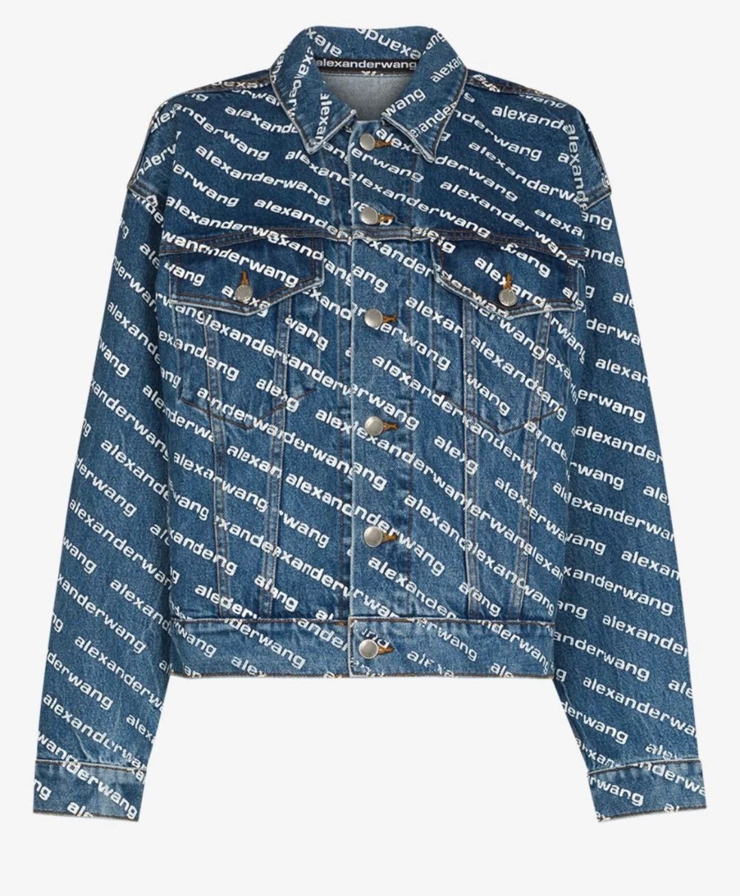 Alexander Wang Alexander Wang all over print denim jacket XS-S-M-L Size XS / US 0-2 / IT 36-38 - 1 Thumbnail