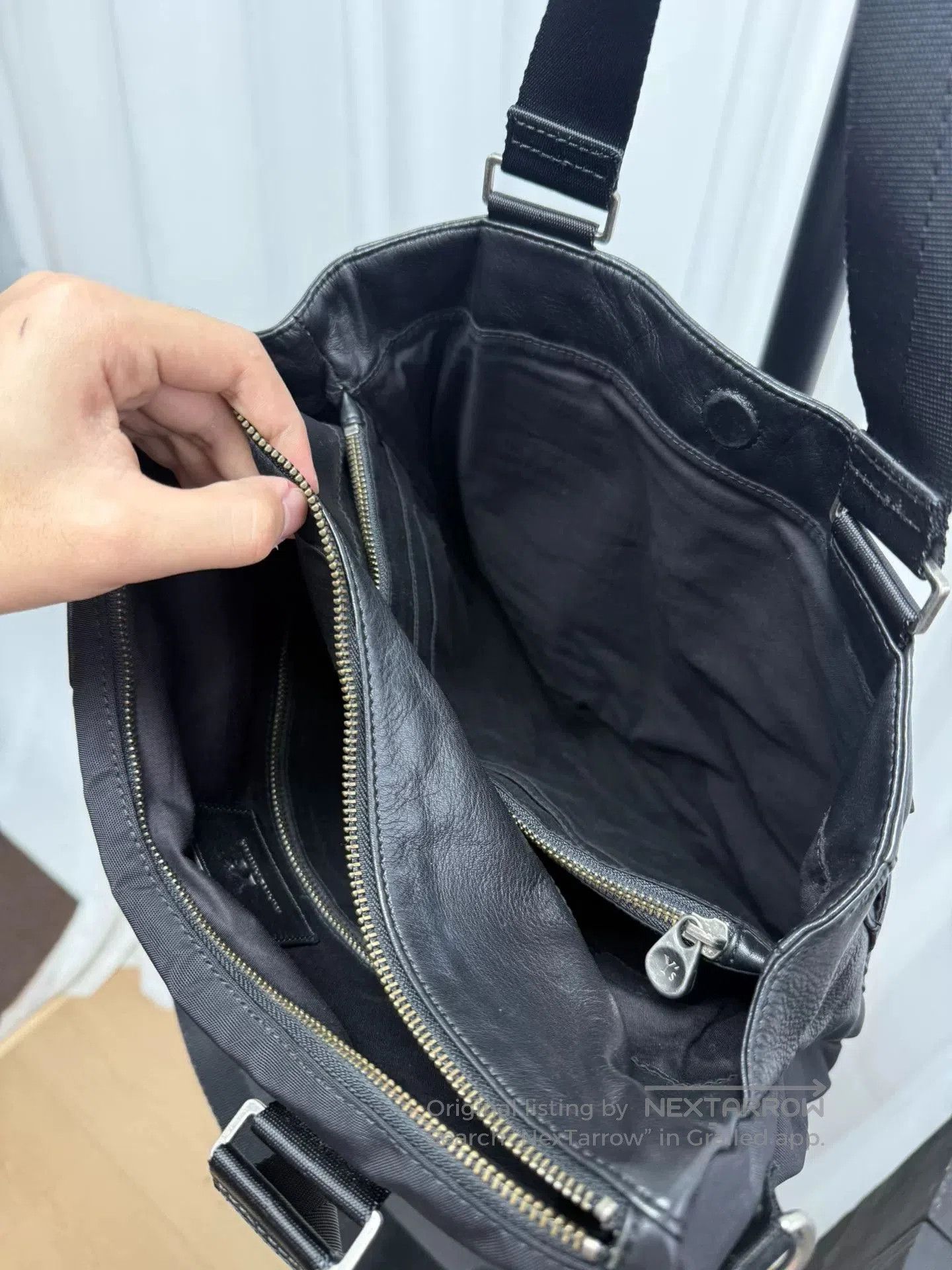 Yohji Yamamoto yohji yamamoto leather tote bag collaboration. Size ONE SIZE - 5 Thumbnail