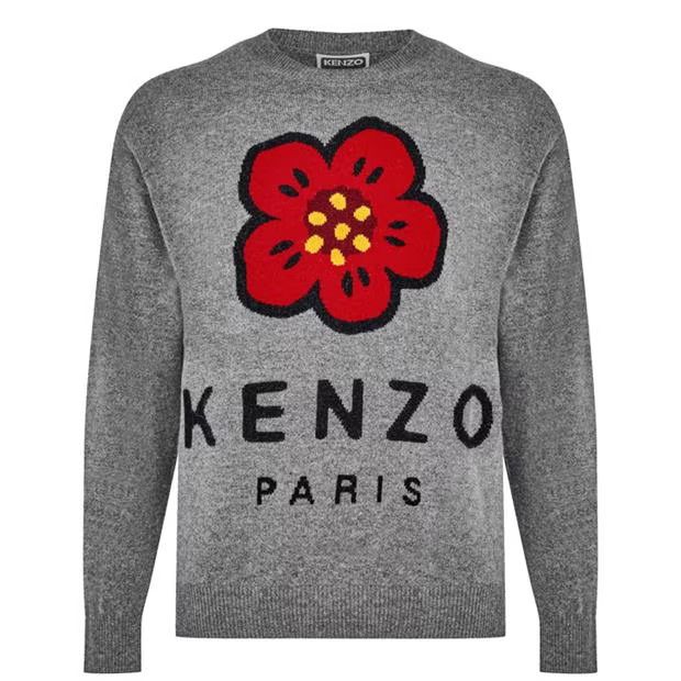 image of Kenzo O1G2R1Mq0424 Sweaters In Grey, Men's (Size XL)