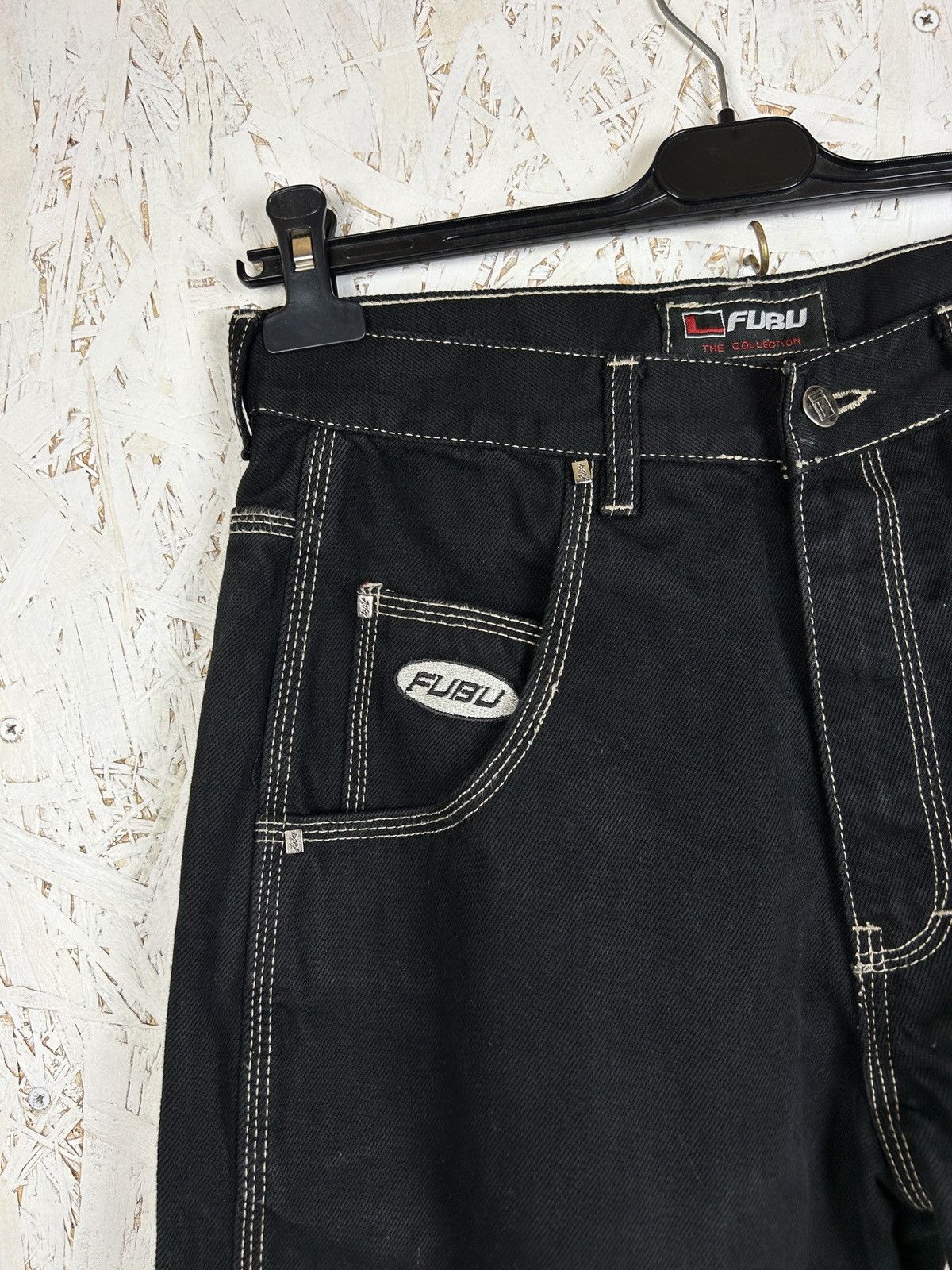 Fubu 90s Vintage Fubu Art Of Design Carpenter Denim Jeans 30 Size US 30 / EU 46 - 6 Thumbnail