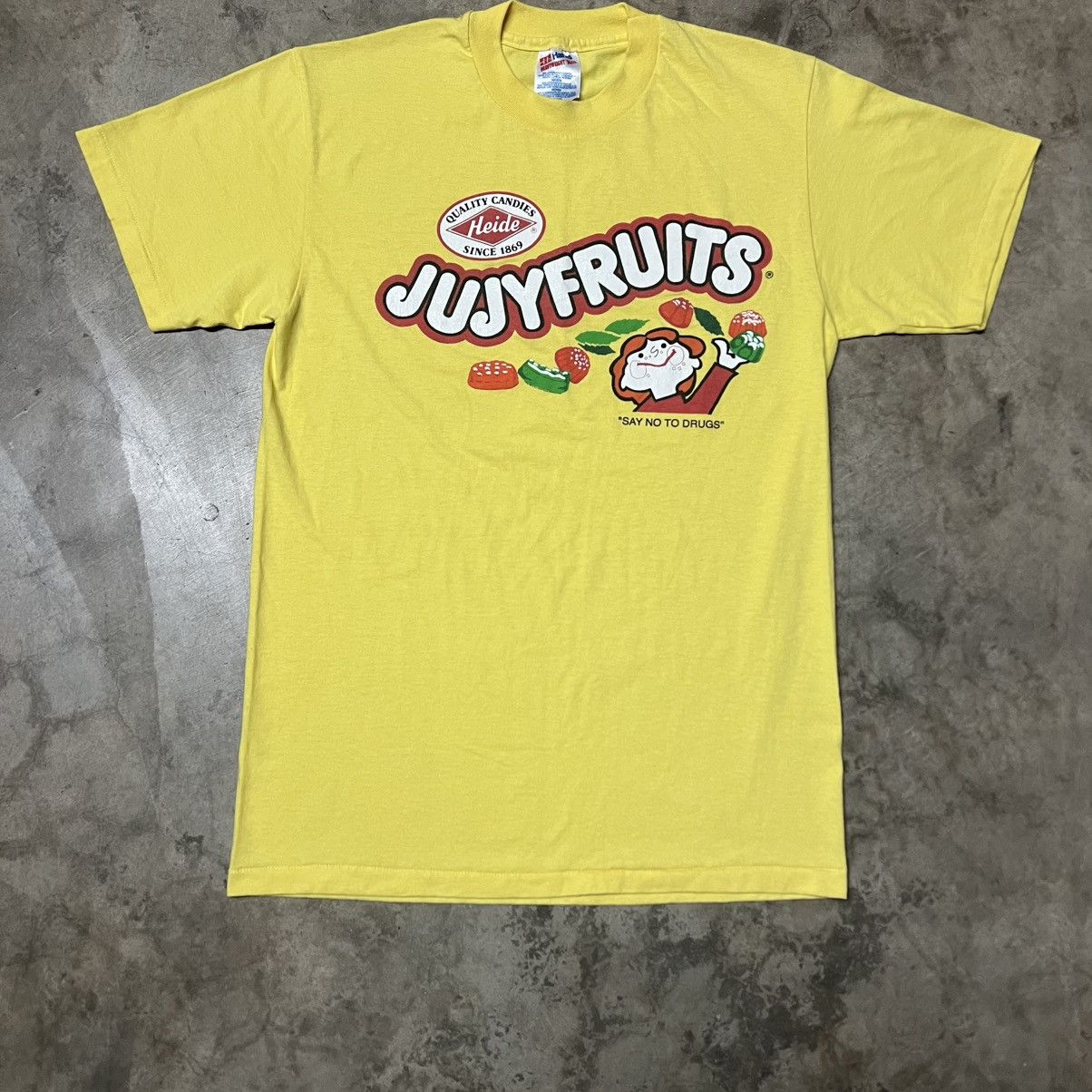 Hypebeast × Vintage Vintage 90’s JujyFruits Candy 🇺🇸 “Say No To Drugs” T-Shirt Size US M / EU 48-50 / 2 - 3 Thumbnail