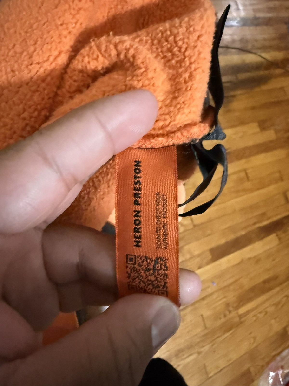Heron Preston Heron Prestin Orange Style Zip Up Heavyweight Hoodie Size L Size US L / EU 52-54 / 3 - 12 Thumbnail