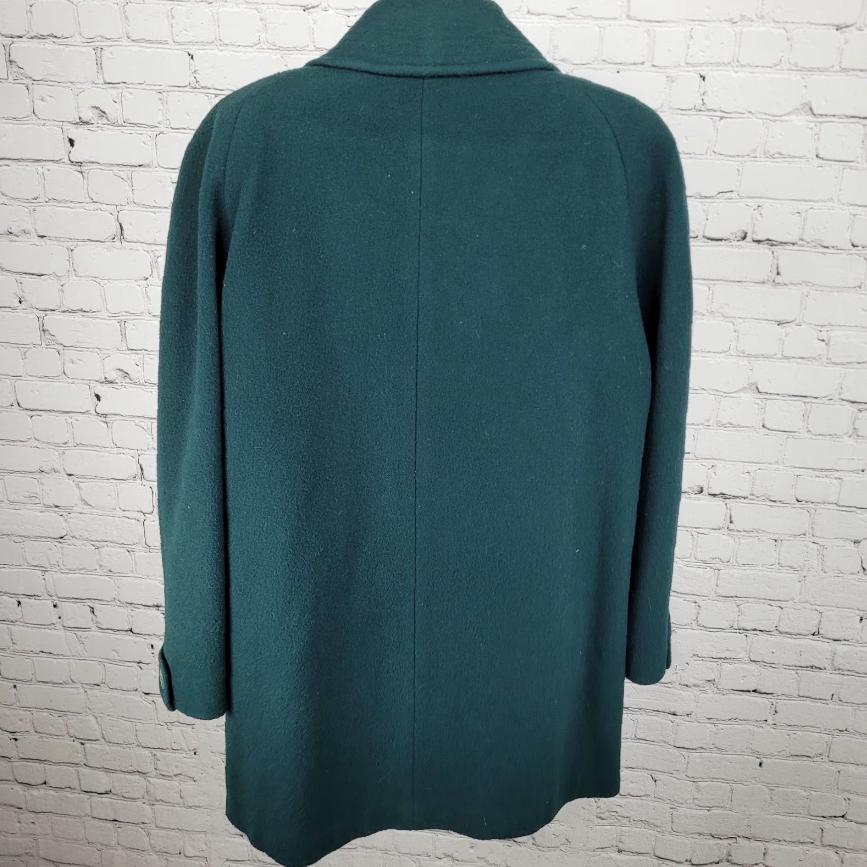 Vintage VINTAGE Herman Kay Coat Women Size 10 Green Wool Blend Lined Pockets Collared 90s Womens Size L / US 10 / IT 46 - 2 Thumbnail