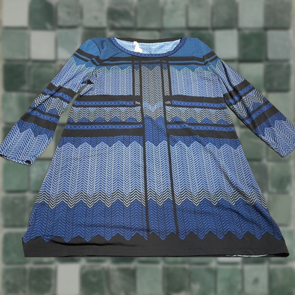 Vintage Max Studio Blouse Womens Small S Blue Top Size S / US 4 / IT 40 - 1 Thumbnail