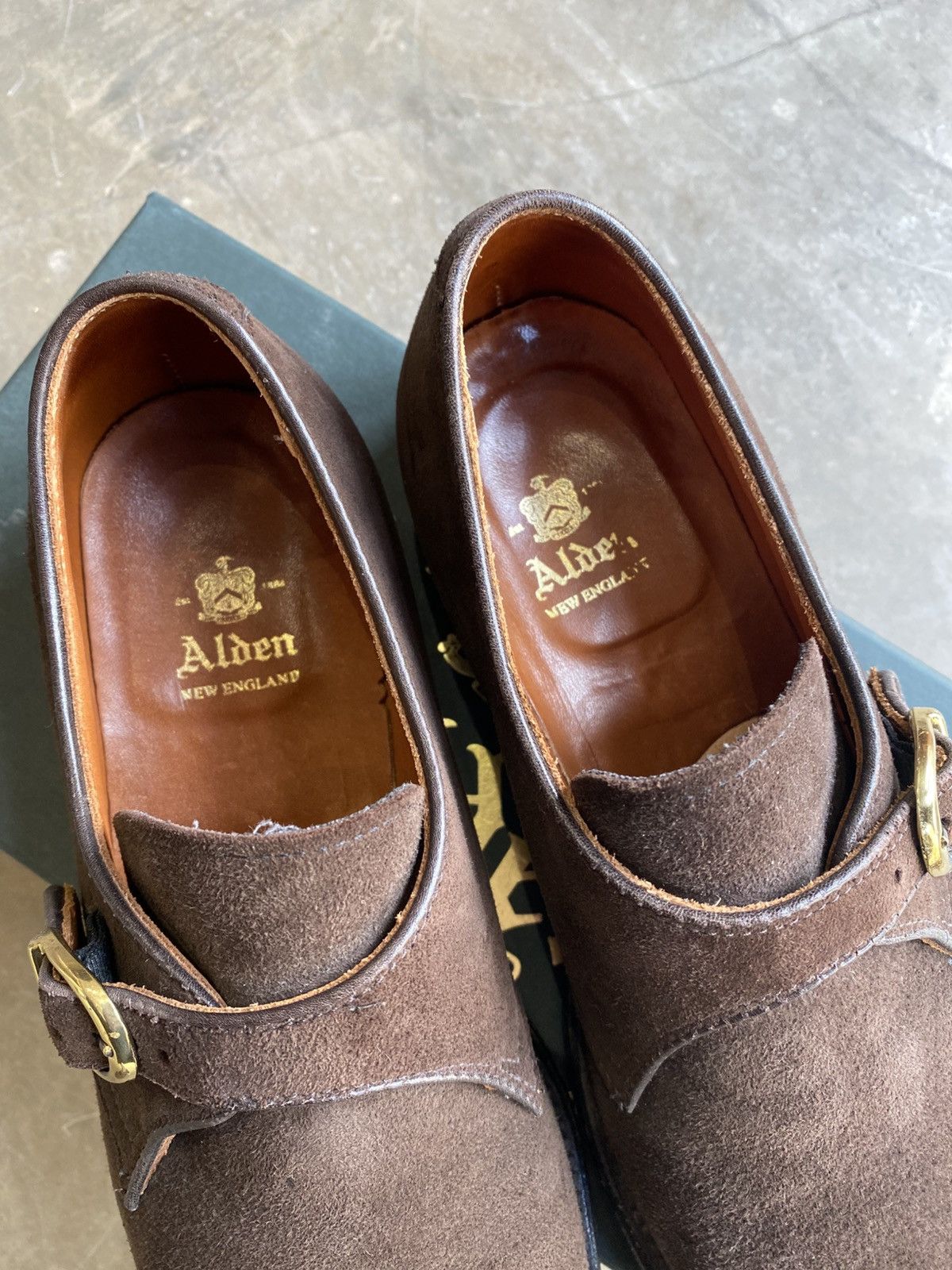 Alden Alden 953 brown suede monk strap 7,5/41,5 Size US 7.5 / EU 40-41 - 3 Thumbnail