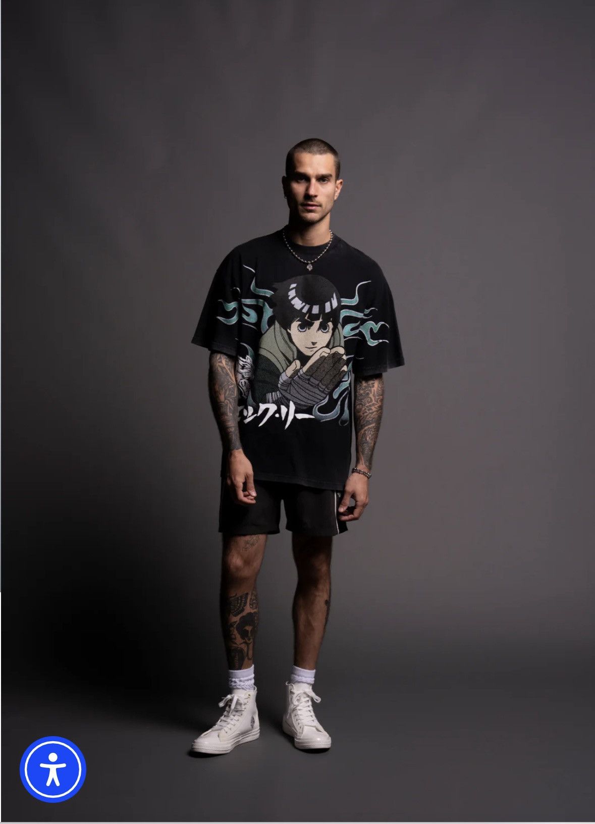 Darc Sport DARC SPORT X NARUTO X ROCK LEE SHIRT - Size US M / EU 48-50 / 2 - 4 Thumbnail