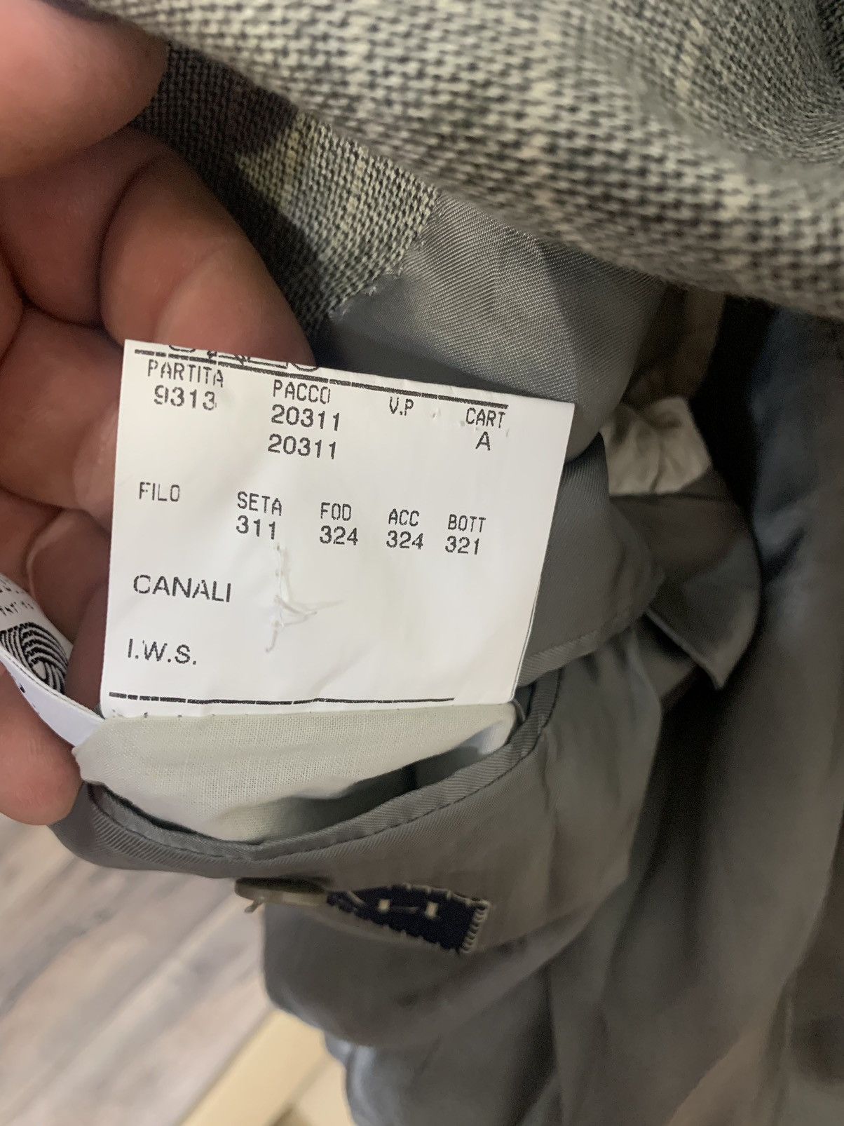 Canali Canali Luxury Grey Wool Plaid Blazer Made in Italy Size 52 Size 52R - 13 Thumbnail