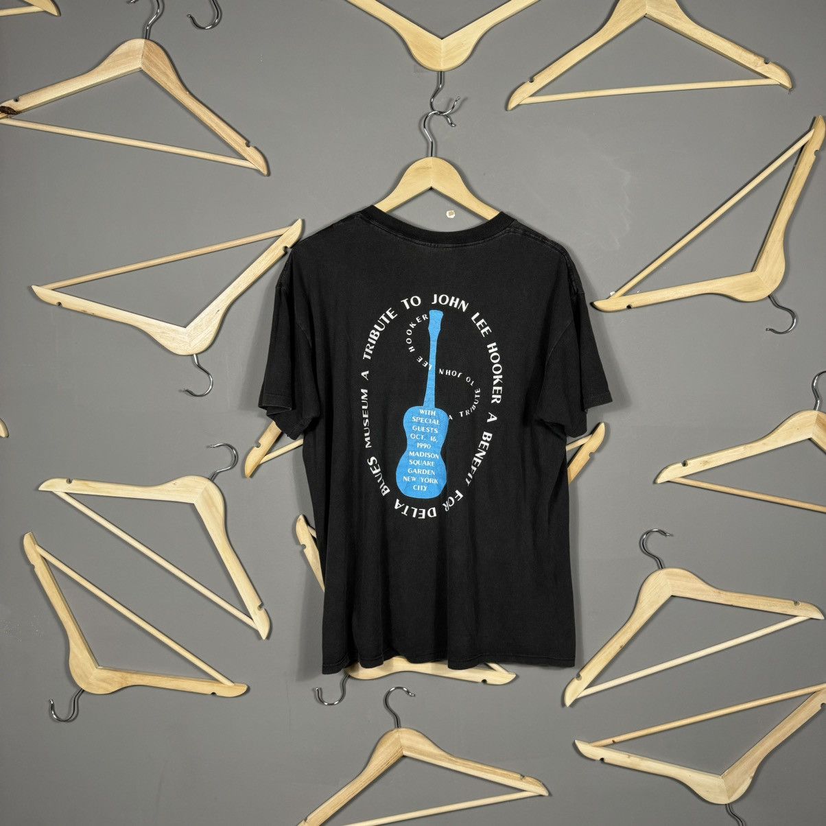 Band Tees × Vintage Vintage 1990 John Lee Hooker Delta Blues Band T-shirt Size US XL / EU 56 / 4 - 2 Thumbnail