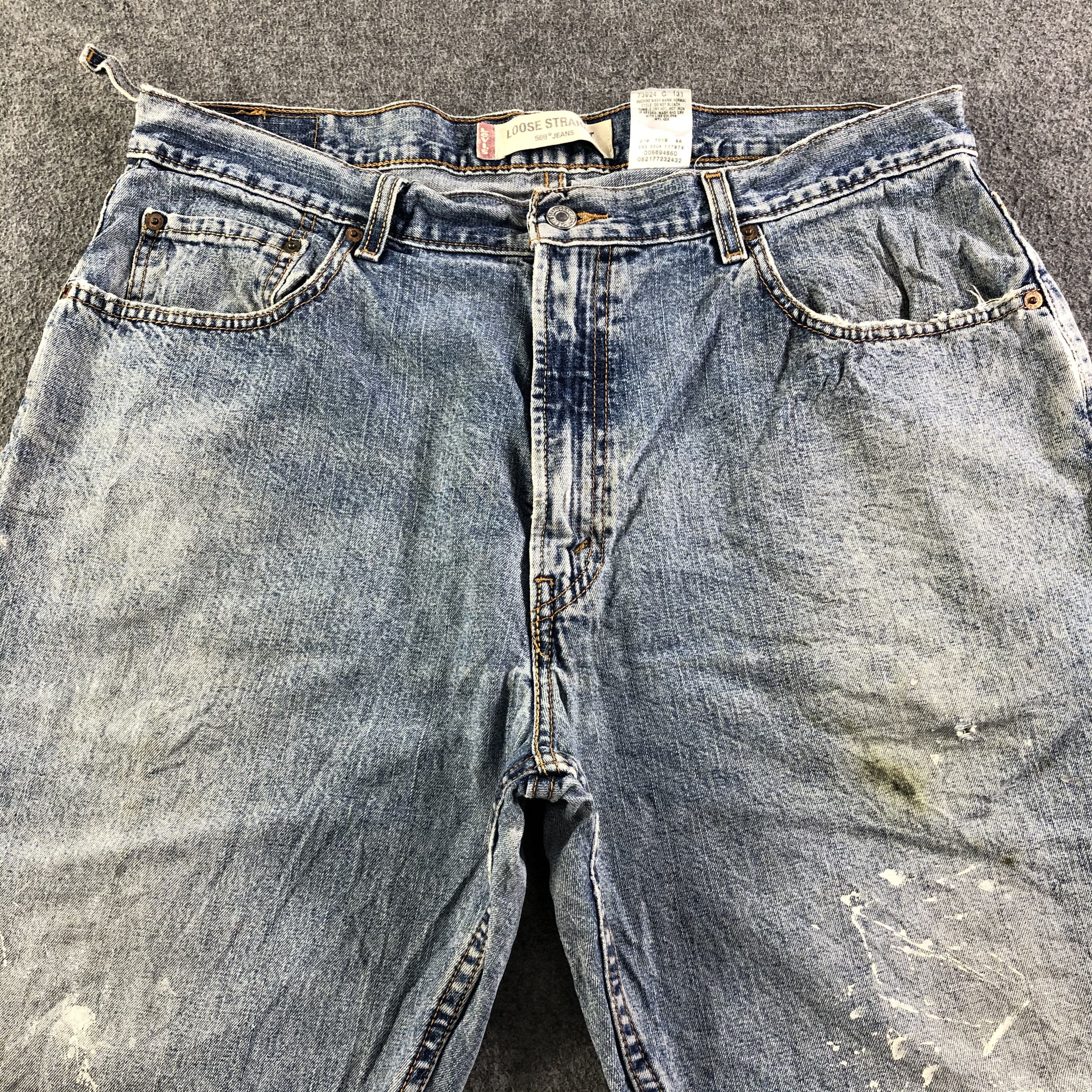 Levi's Vintage Blue Wash Levis 569 Jeans-J3362 Size US 37 - 3 Thumbnail