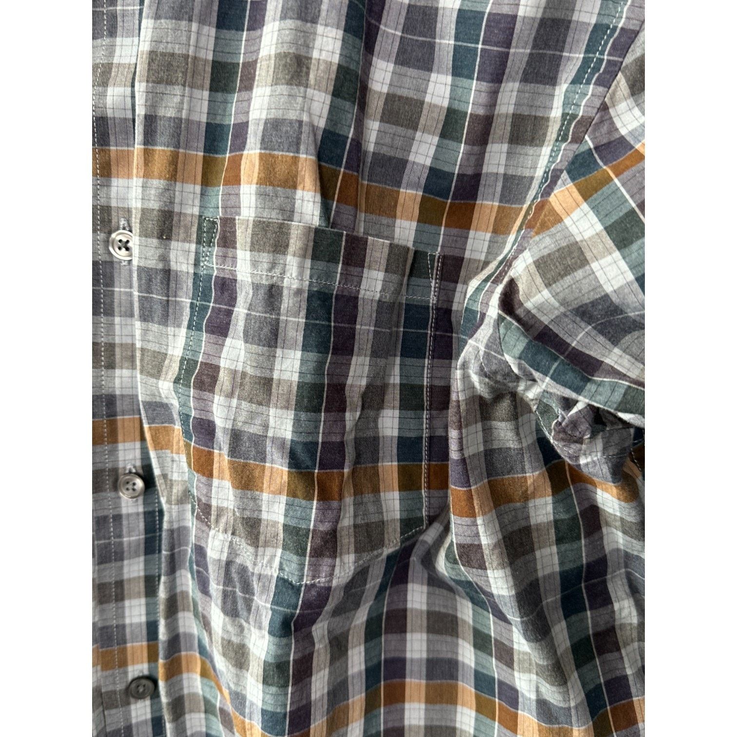 Banana Republic Banana Republic Soft Wash Tailored Slim Fit Plaid Shirt XL Size US XL / EU 56 / 4 - 7 Thumbnail