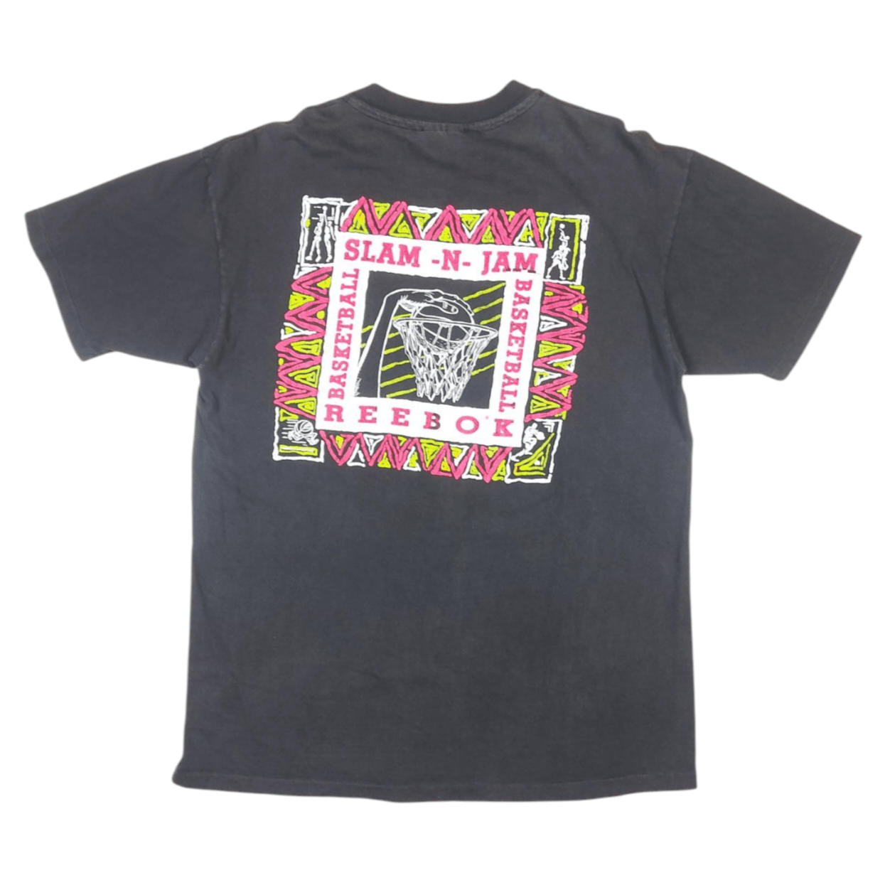 NBA × Reebok × Vintage Vintage 80s Team Reebok Slam N Jam Single-Stitch TEE Size US L / EU 52-54 / 3 - 3 Thumbnail