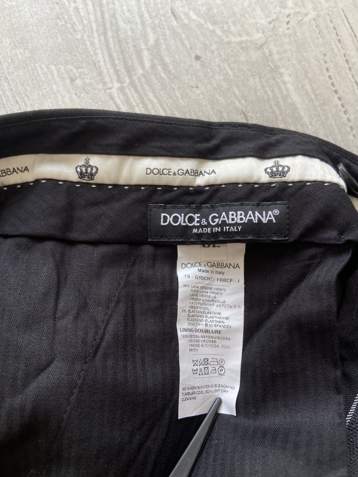 Dolce & Gabbana Dolce & Gabbana Wool Pinstripe Pants Size US 39 - 10 Thumbnail