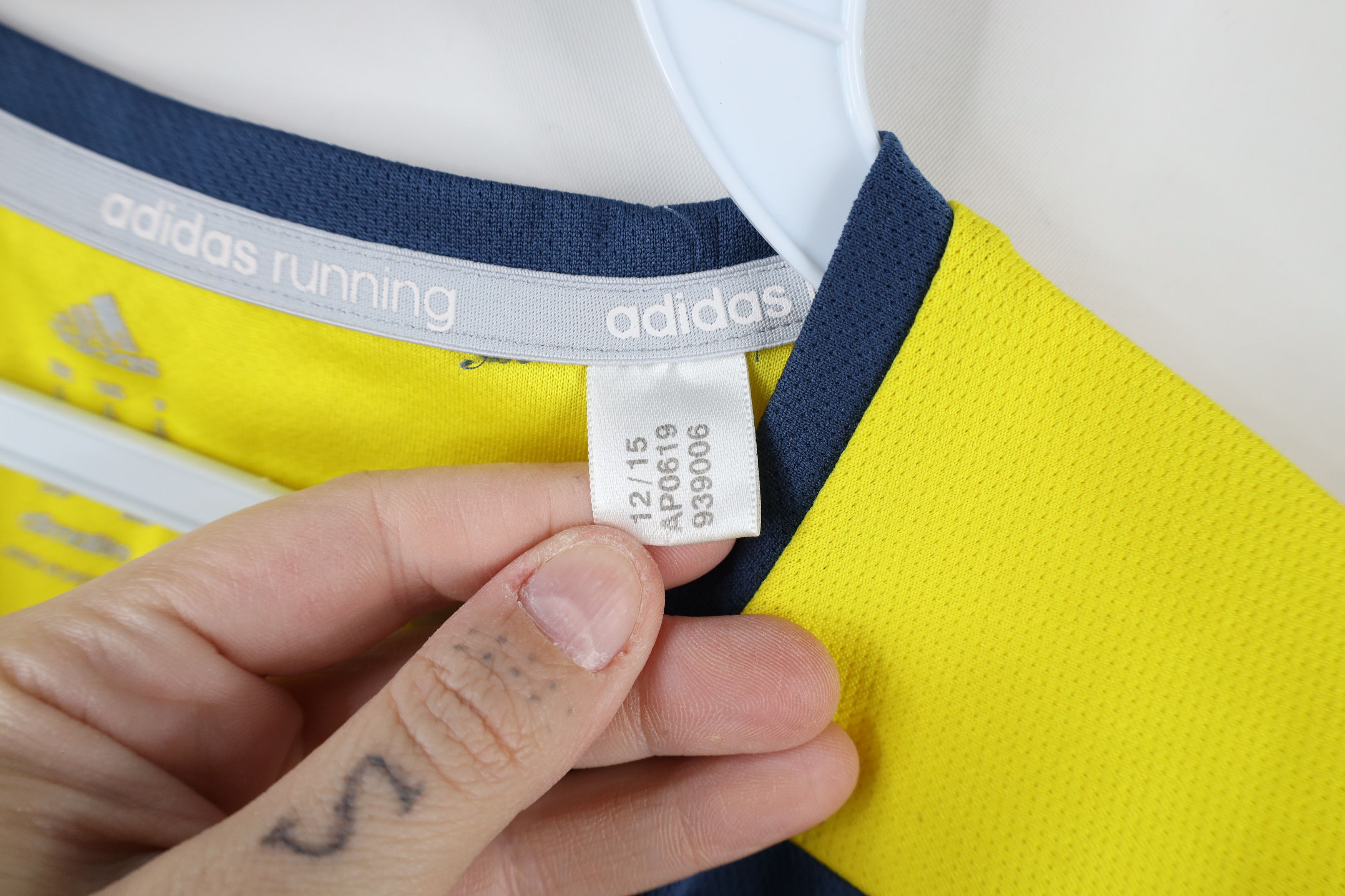 Adidas × Vintage Adidas Boston Marathon Striped Short Sleeve Running T-Shirt Size L / US 10 / IT 46 - 11 Thumbnail