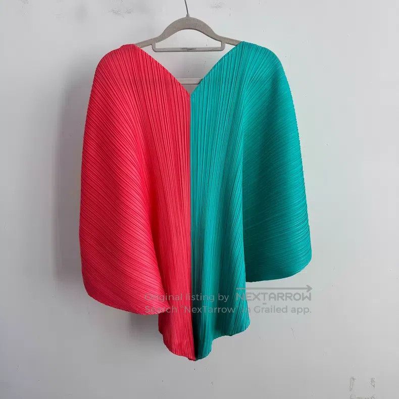 Issey Miyake Issey Miyake Color Block Long Sleeve Size L / US 10 / IT 46 - 2 Thumbnail