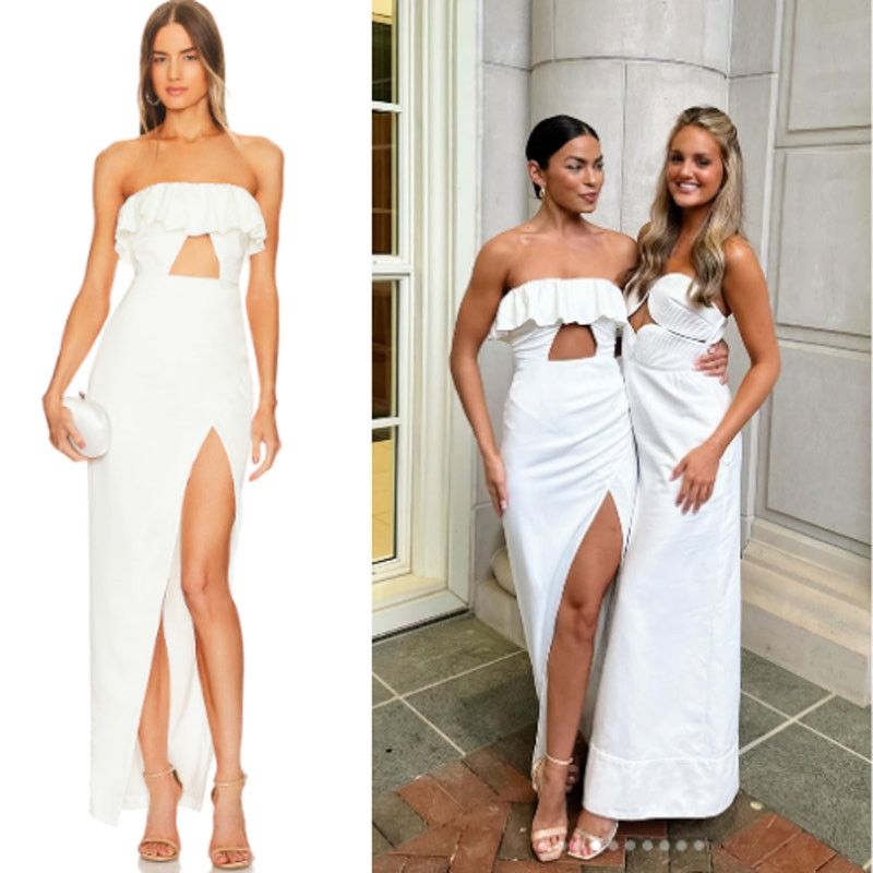 REVOLVE Michael Costello x REVOLVE | NWT Jun Gown in Ivory Maxi XL Size XL / US 12-14 / IT 48-50 - 1 Thumbnail
