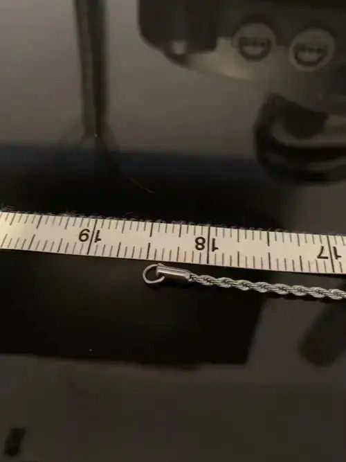 Jewelry 18.5” Stainless Steel 1.5mm Twisted Rope Chain Size ONE SIZE - 2 Thumbnail