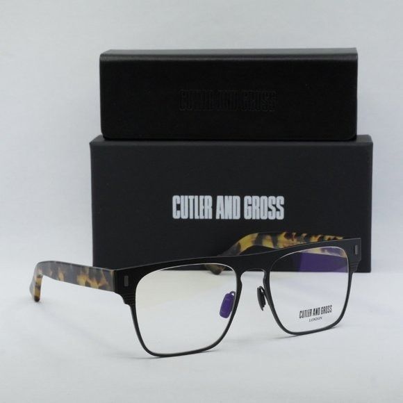 CUTLER AND GROSS CGOP136656 003 MATTE BLACK EYEGLASSES
