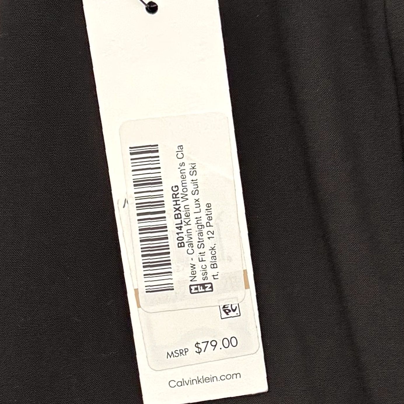 Calvin Klein Calvin Klein Suit Skirt 12P Petite Black Lux Classic Fit Straight Corporate Women Skirt Set 12P Size 34" / US 12 / IT 48 - 5 Thumbnail