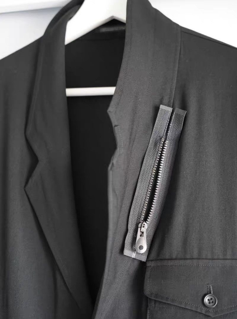 Yohji Yamamoto Yohji Yamamoto 17SS Multi-Pocket Zip Long Blazer Size US S / EU 44-46 / 1 - 4 Thumbnail