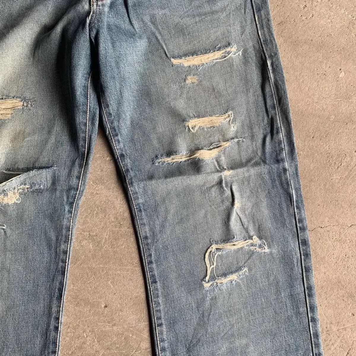 Destroy Lonely 📌 DESTROYED !! Y2K Edwin Frontier 32x30 Jeans Vintage Pants Size US 32 / EU 48 - 7 Thumbnail