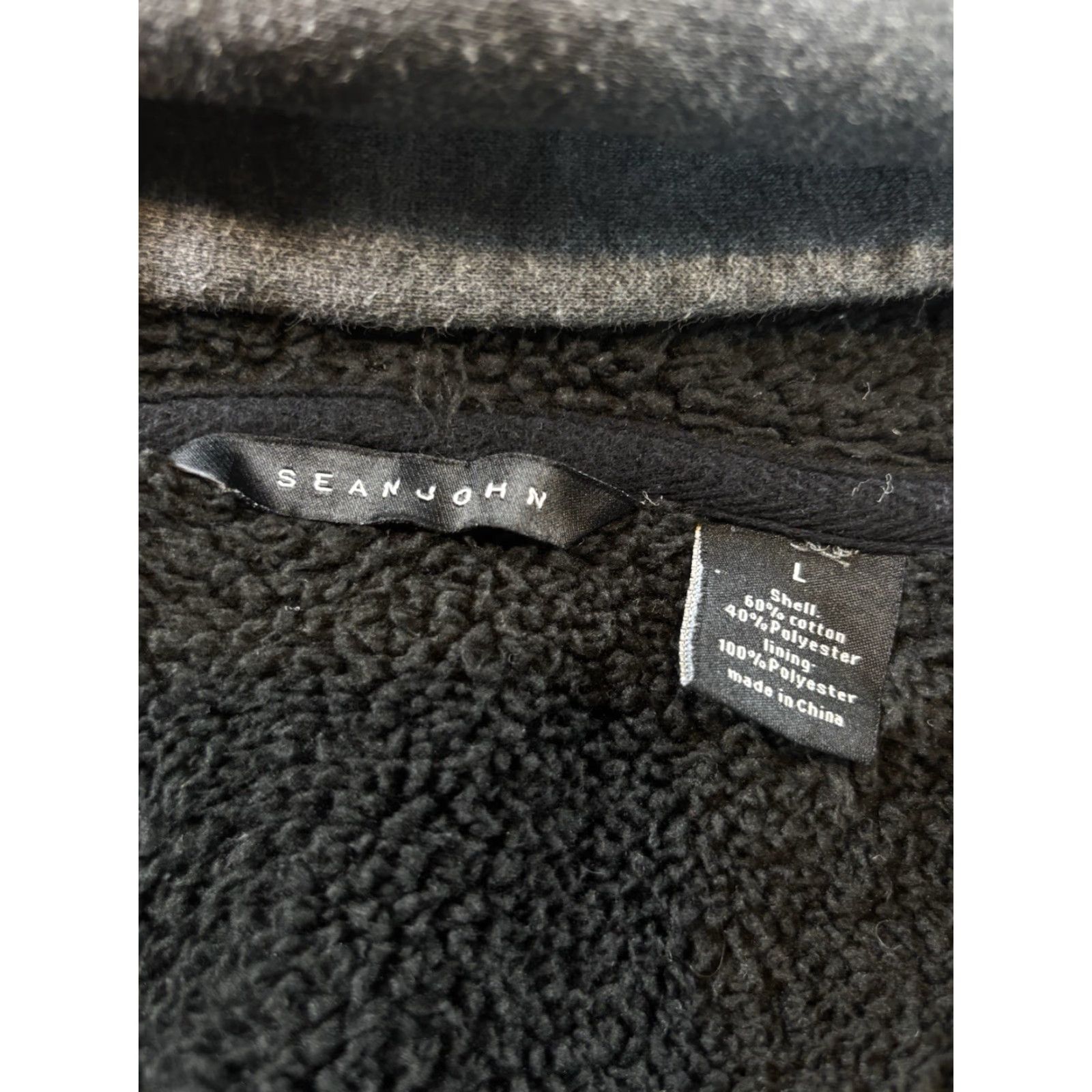 Sean John VINTAGE Sean John Hoodie Men L Gray Full Zip 2000s 90s Hip Hop Logo Pockets Front Zip Knit Sweatshirt Size US L / EU 52-54 / 3 - 5 Thumbnail