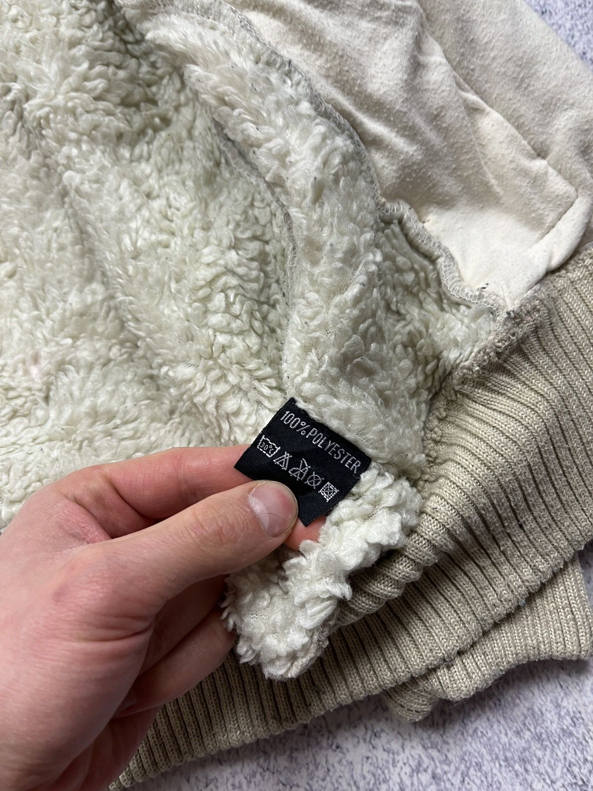 Schott × Vintage Vintage 90s Schott Fleece Zip Hoodie Sherpa Jacket Size US L / EU 52-54 / 3 - 12 Thumbnail