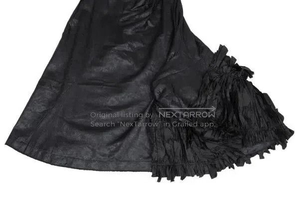 Comme des Garcons Comme Des Garcons size M Black vintage design half skirt Size 23" - 8 Thumbnail