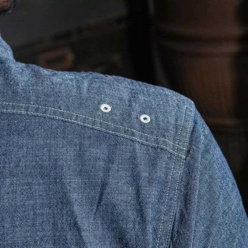 PPFM Amekaji type 1942 w.p.b Chambray shirt Size US M / EU 48-50 / 2 - 6 Thumbnail
