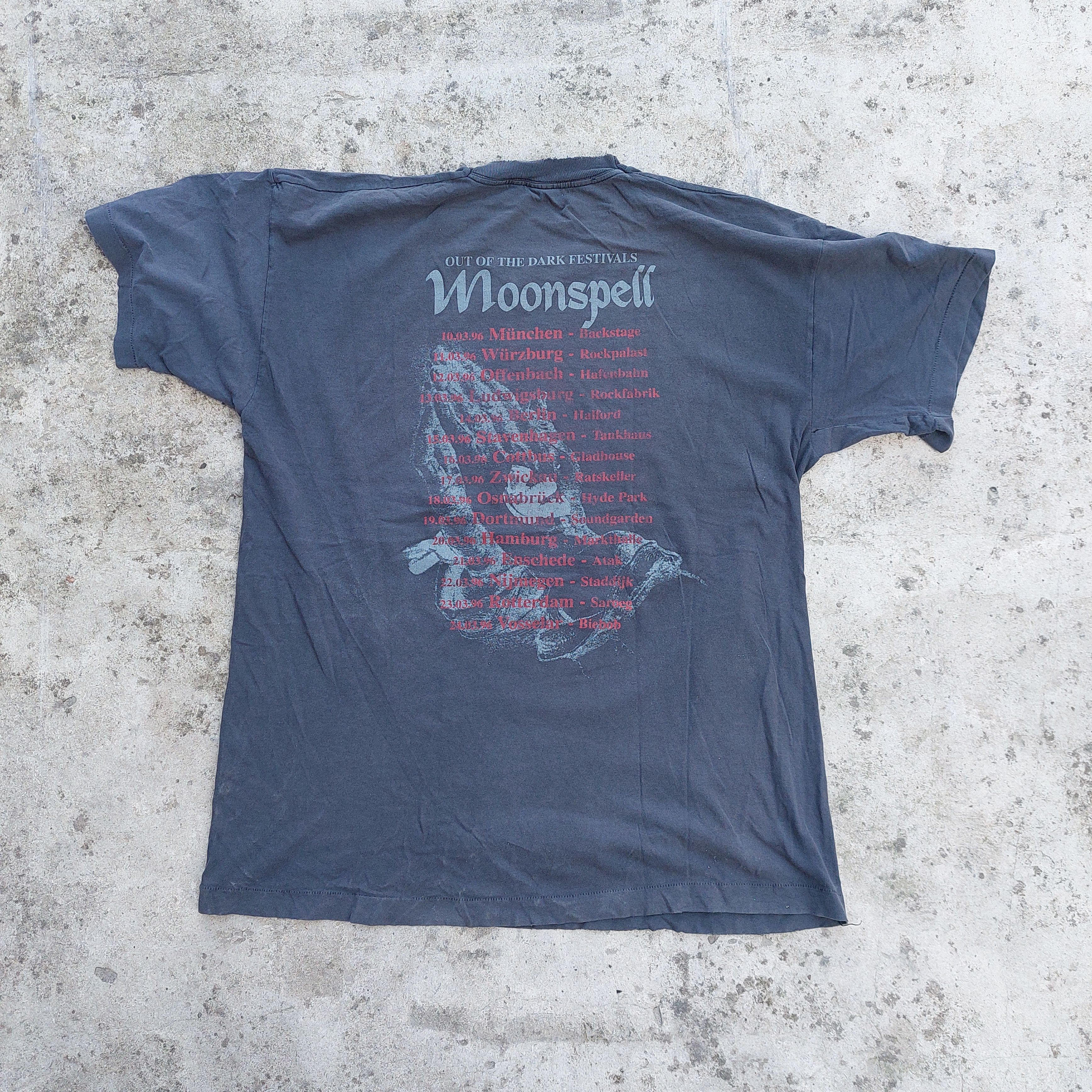 Band Tees × Vintage moonspell out of the dark 1996 distressed vintage tshirt Size US L / EU 52-54 / 3 - 13 Thumbnail