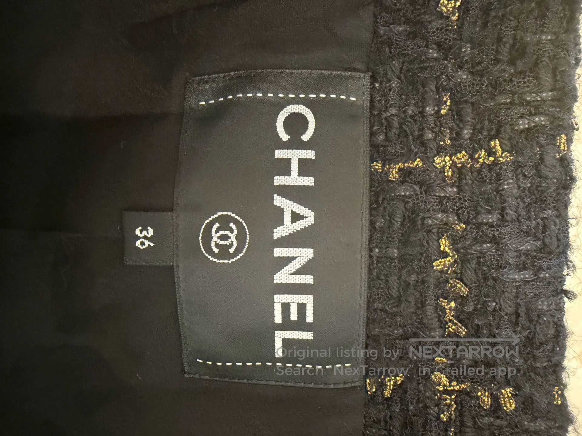 Chanel Chanel 2016 Black Gold Jacket Size 36. Size US S / EU 44-46 / 1 - 3 Thumbnail