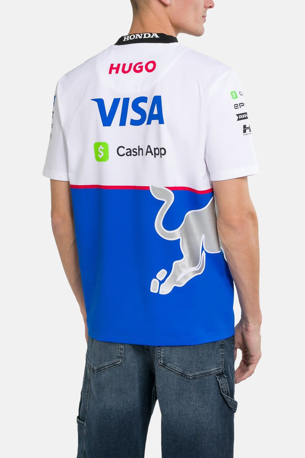 Hugo HUGO Visa Cash App RB Formula One F1 Team Shirt White Blue Size US L / EU 52-54 / 3 - 2 Thumbnail
