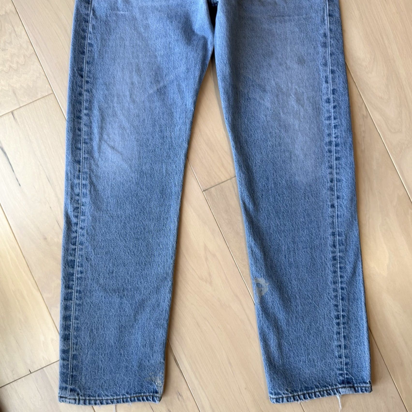 Levi's VINTAGE Levi's 501 Jeans 32 Blue Straight Leg 90s Denim Workwear Non Selvedge Mens Jeans Regu lar 32x30 Size US 32 / EU 48 - 4 Thumbnail