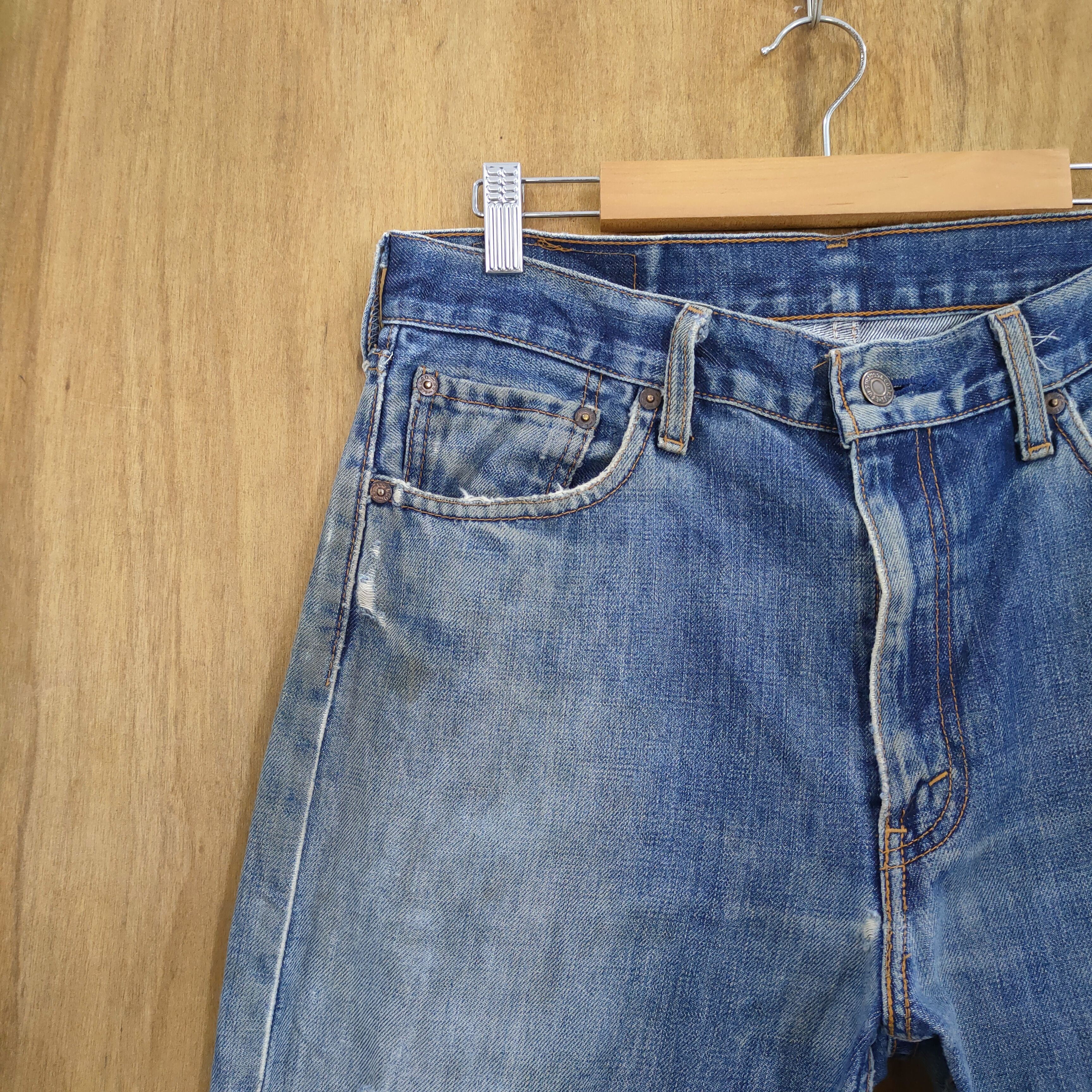 Levi's Vintage Clothing W32 VINTAGE LEVI'S 505 DISTRESSED JEANS PANTS Size US 32 / EU 48 - 4 Thumbnail