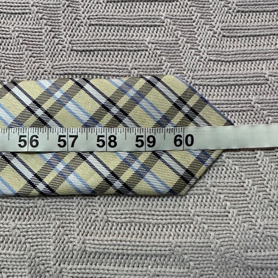 Other Bruno Marchesi yellow green plaid silk linen tie Size ONE SIZE - 3 Thumbnail
