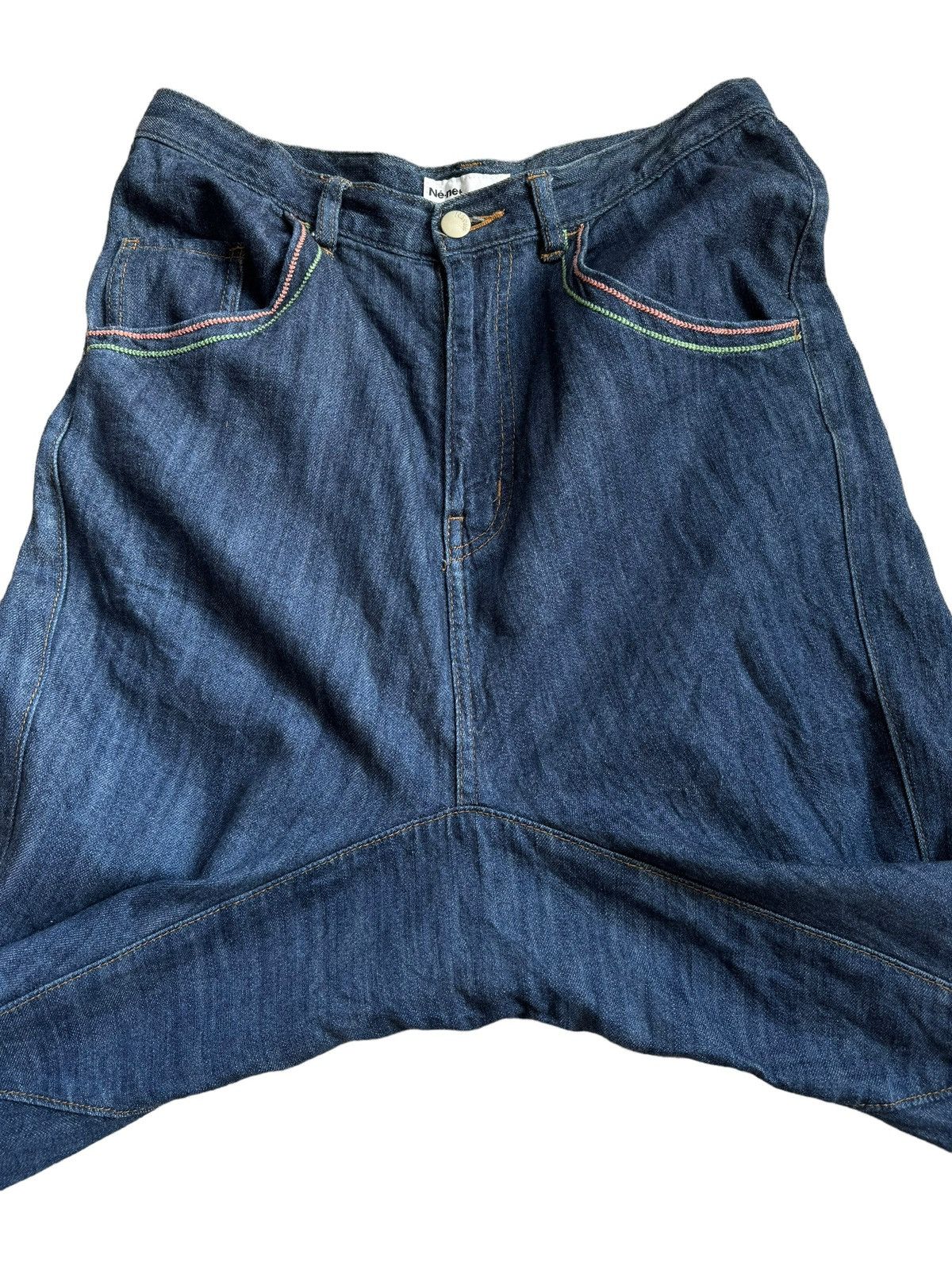 Issey Miyake × Japanese Brand × Ne-Net Vintage Issey Miyake Ne-Net Baggy Crotch Shorts Pants Size US 31 - 11 Thumbnail