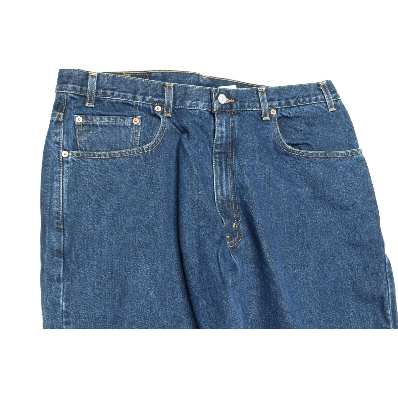 Levi's VINTAGE Levi's 569 Jeans Mens 38x34 Blue Large Straight 100% Cotton Denim Muscle? (adjusted) Size US 36 / EU 52 - 3 Thumbnail
