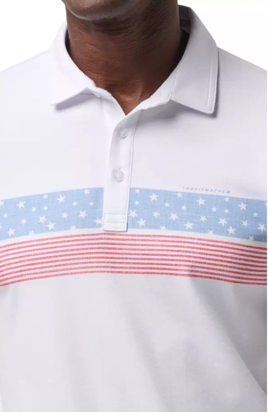 TravisMathew New Travis Mathew Men's Merica Golf Polo Shirt Size XL Size US XL / EU 56 / 4 - 1 Thumbnail