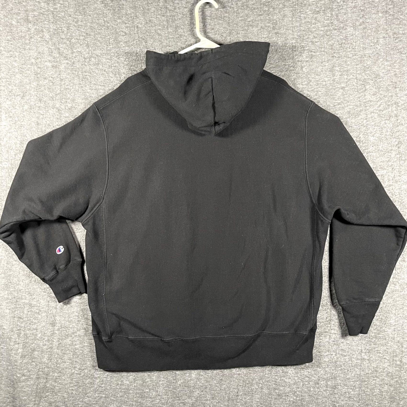 Champion Champion Hoodie Mens XL Black Reverse Weave CHAMPION Spellout Graphic Pullover Size US XL / EU 56 / 4 - 3 Thumbnail