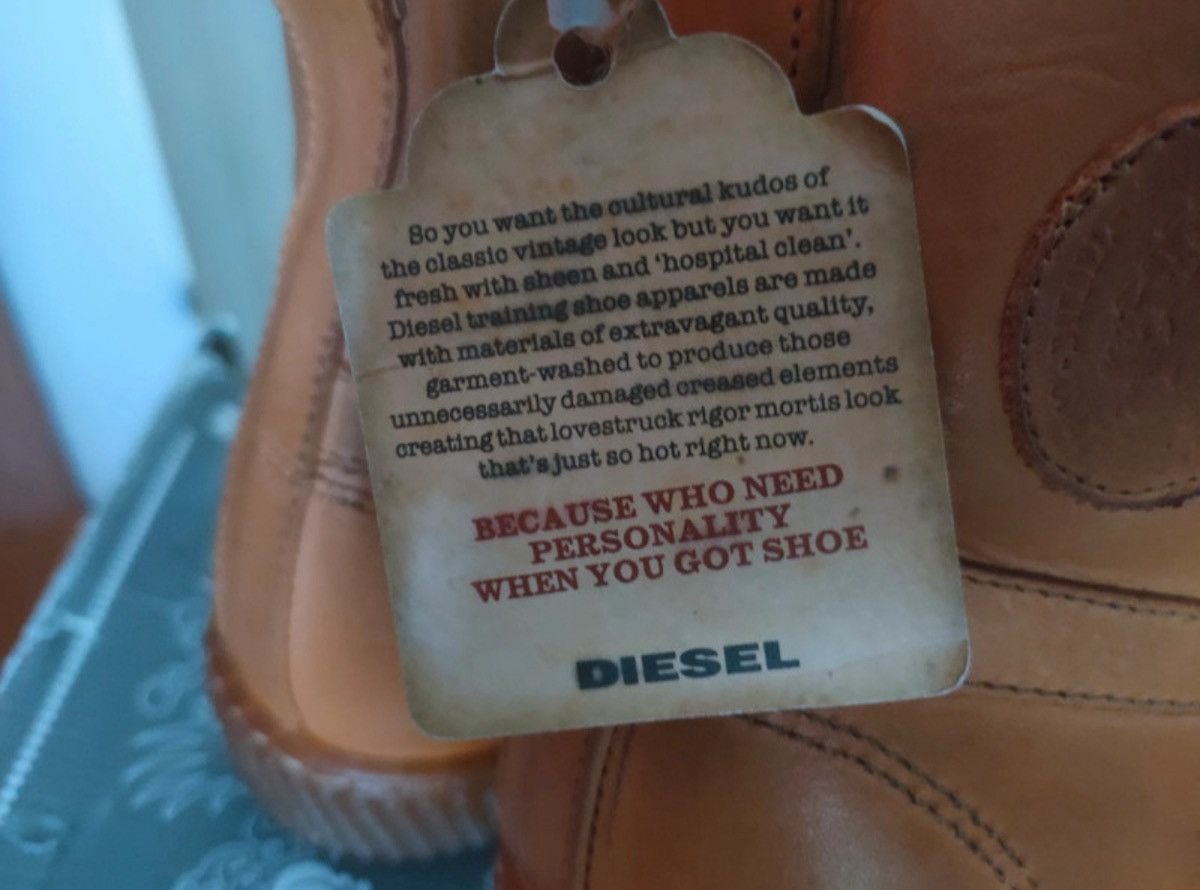 Diesel DIESEL DRAAGS94 LEATHER SNEAKERS MADE IN SPAIN Size US 10 / EU 43 - 14 Thumbnail