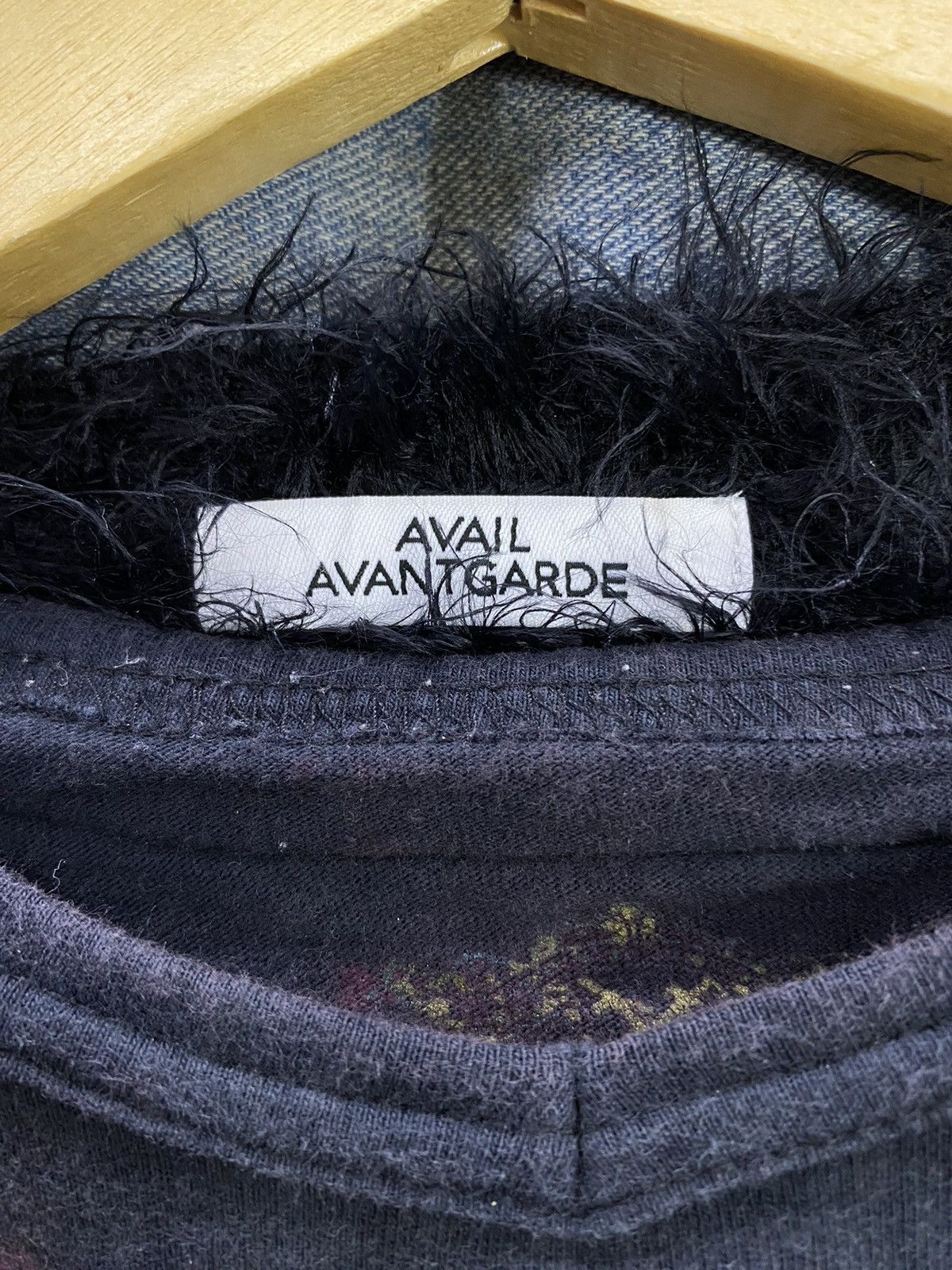 If Six Was Nine × Japanese Brand Fuzzy Mohair Grunge avail avntgrde Kurt Cobain Style Size US M / EU 48-50 / 2 - 4 Thumbnail