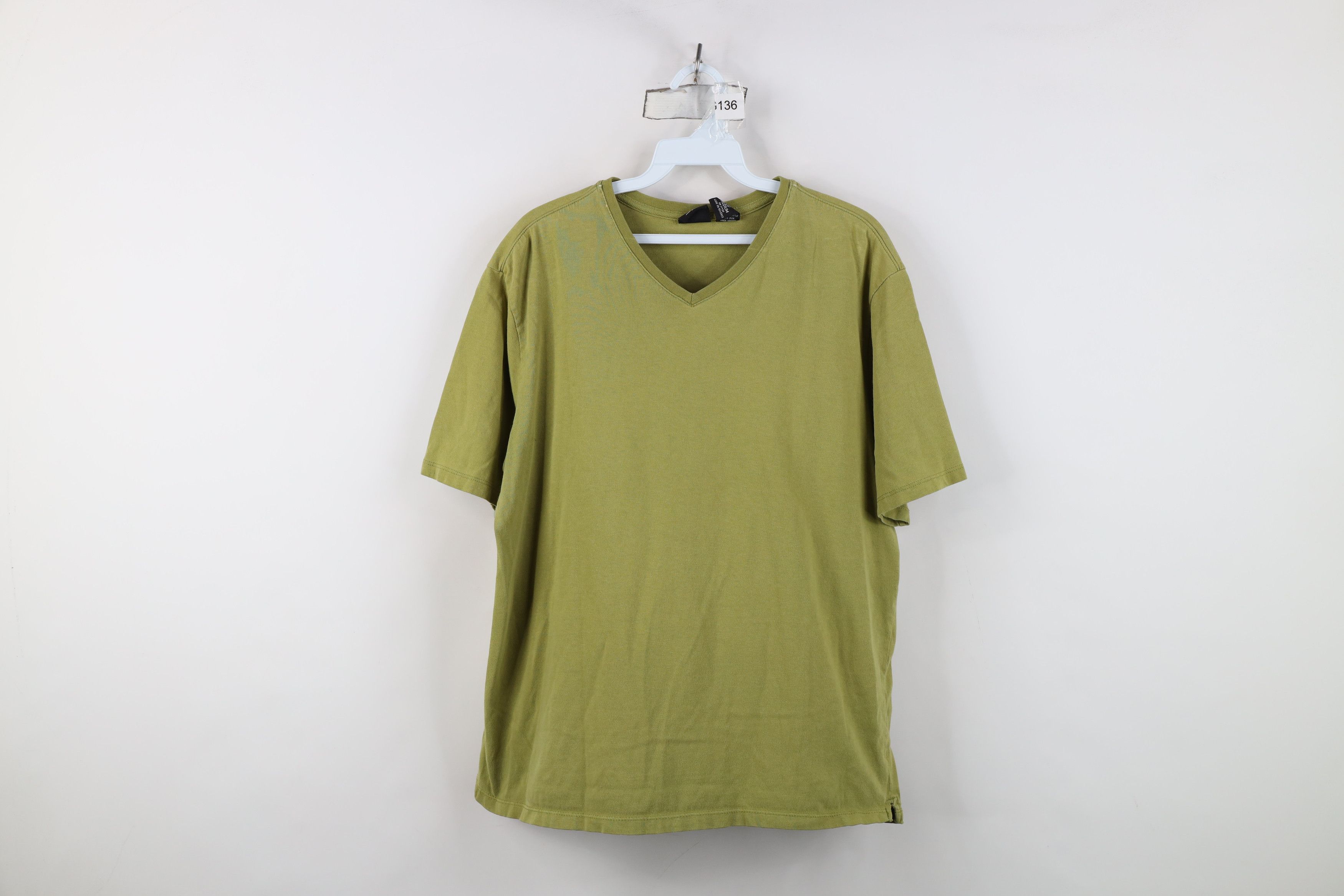 Vintage Vintage 90s Y2K Mossimo Surfing Blank Ribbed Knit T-Shirt Size M / US 6-8 / IT 42-44 - 1 Thumbnail