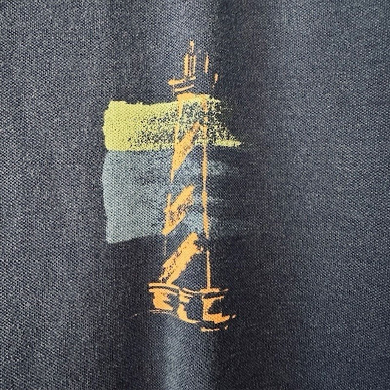 Nautica Nautica Vintage Lighthouse & Sailboat Print Polo Mens XXL Size US XXL / EU 58 / 5 - 4 Thumbnail