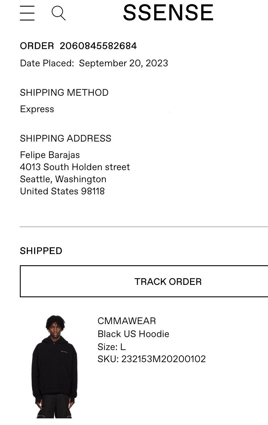 CMMAWEAR US hoodie Size US L / EU 52-54 / 3 - 9 Thumbnail