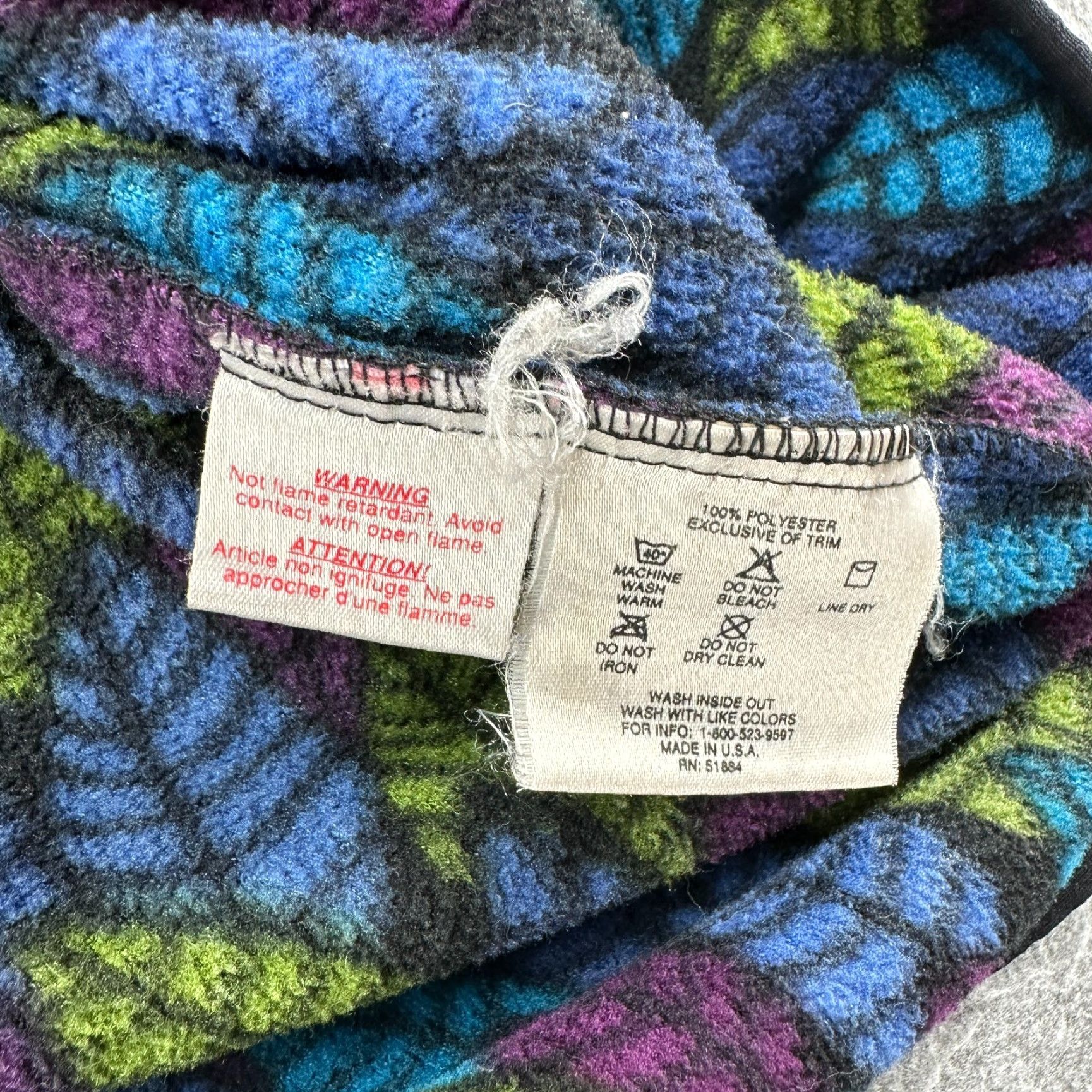 Patagonia VINTAGE Patagonia Pullover Sweatshirt Mens XL Blue Fleece Snap Synchilla Leaf Print USA 90s Hoodie? Size US XL / EU 56 / 4 - 7 Thumbnail